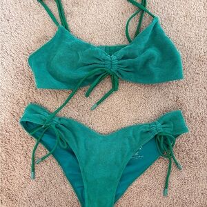 Blackbough Green Bikini Set